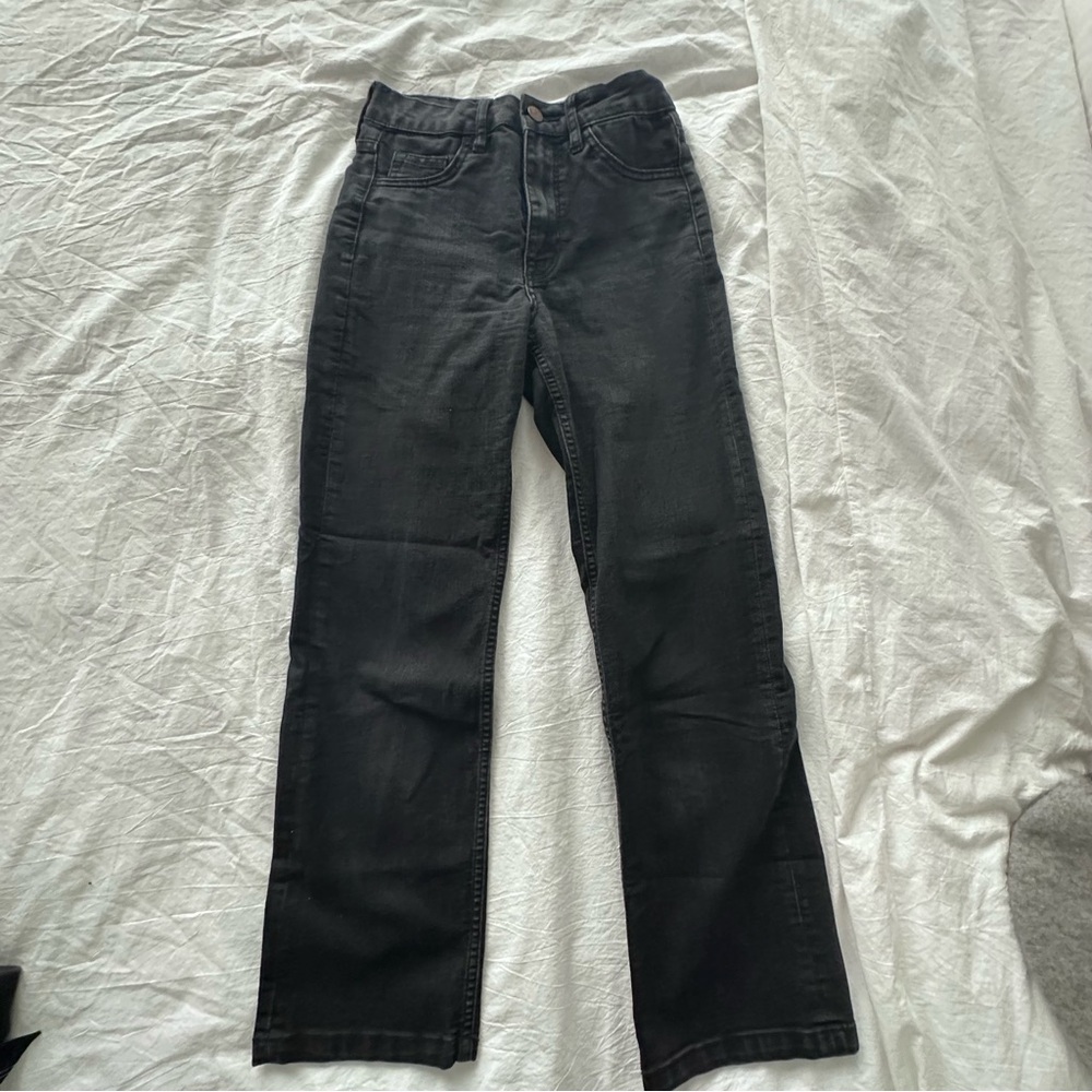 Black Denim straight leg Jeans